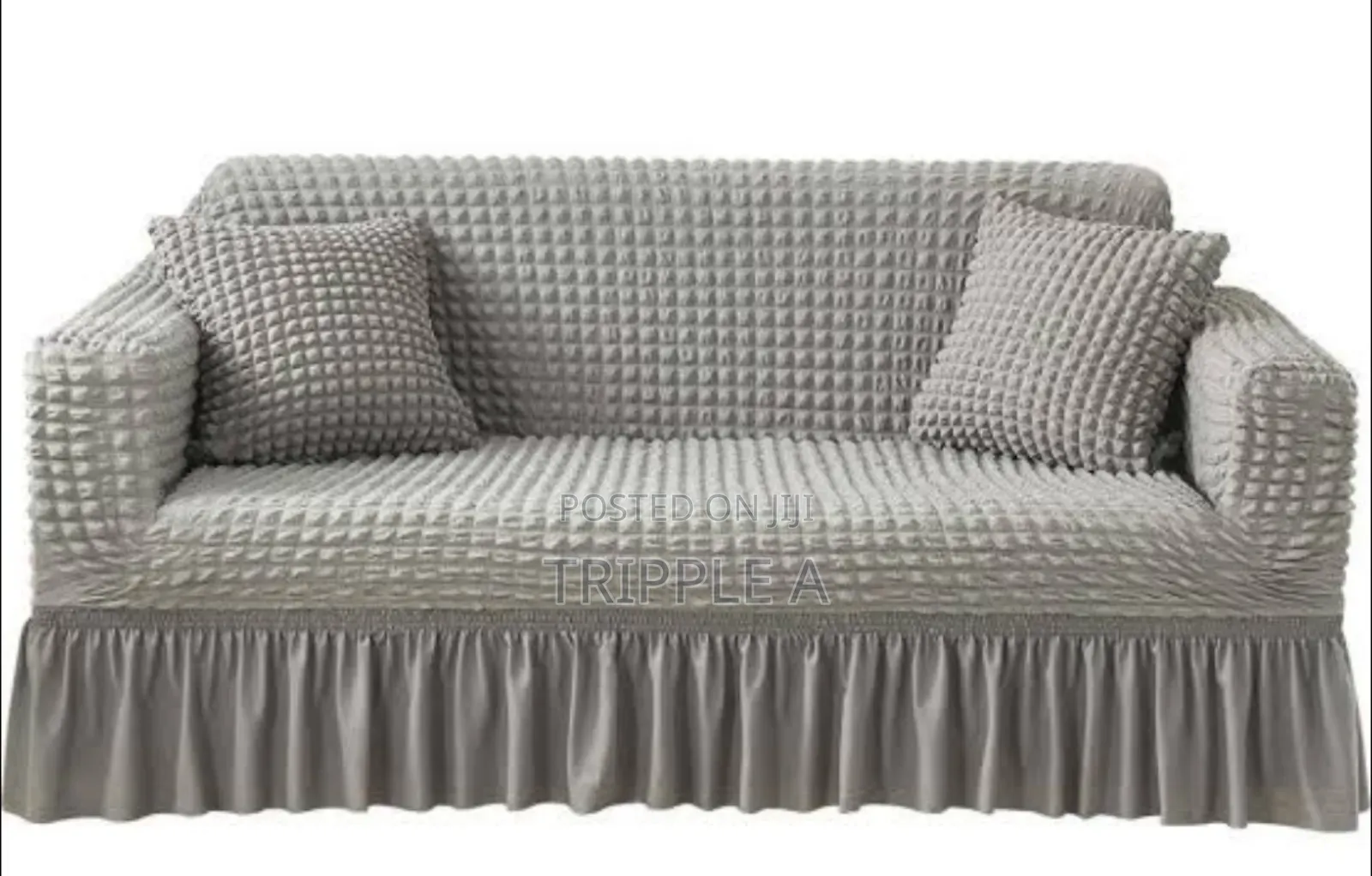 3:1:1 Light Grey Five Seater Elastic Sofa Cover
