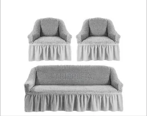 3:1:1 Light Grey Five Seater Elastic Sofa Cover