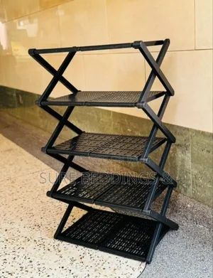 Foldable Metallic Shoe Rack