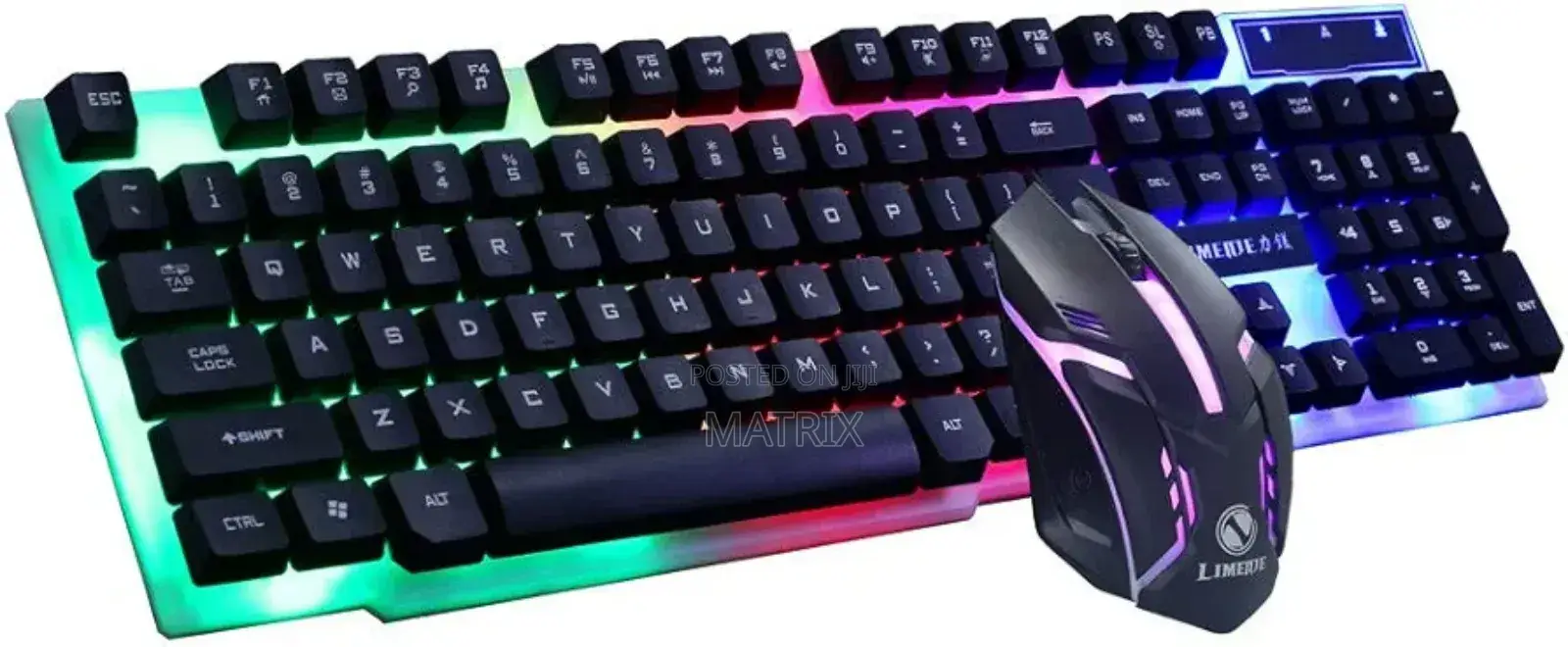 Wired Gaming Keyboard And Mouse Combo With Rgb Backlight
