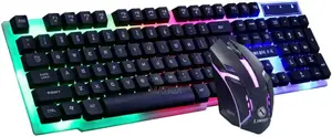 Wired Gaming Keyboard And Mouse Combo With Rgb Backlight