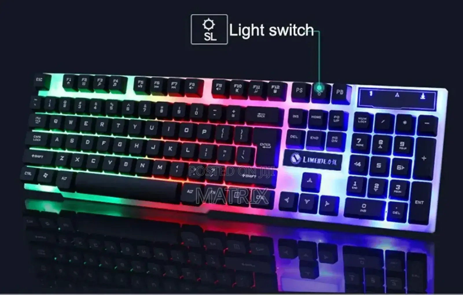 Wired Gaming Keyboard And Mouse Combo With Rgb Backlight