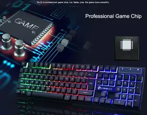 Wired Gaming Keyboard And Mouse Combo With Rgb Backlight