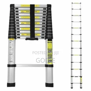 Multifunctional Aluminum Telescopic Extension Ladder 3.8m, 13 Steps.