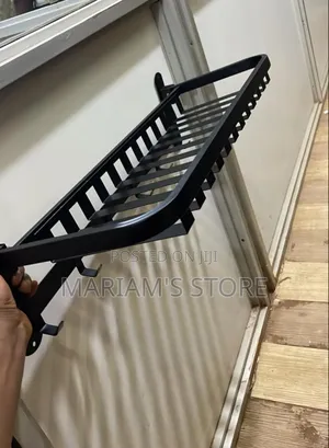 2in 1 Bathroom Organiser With Towel Hooks