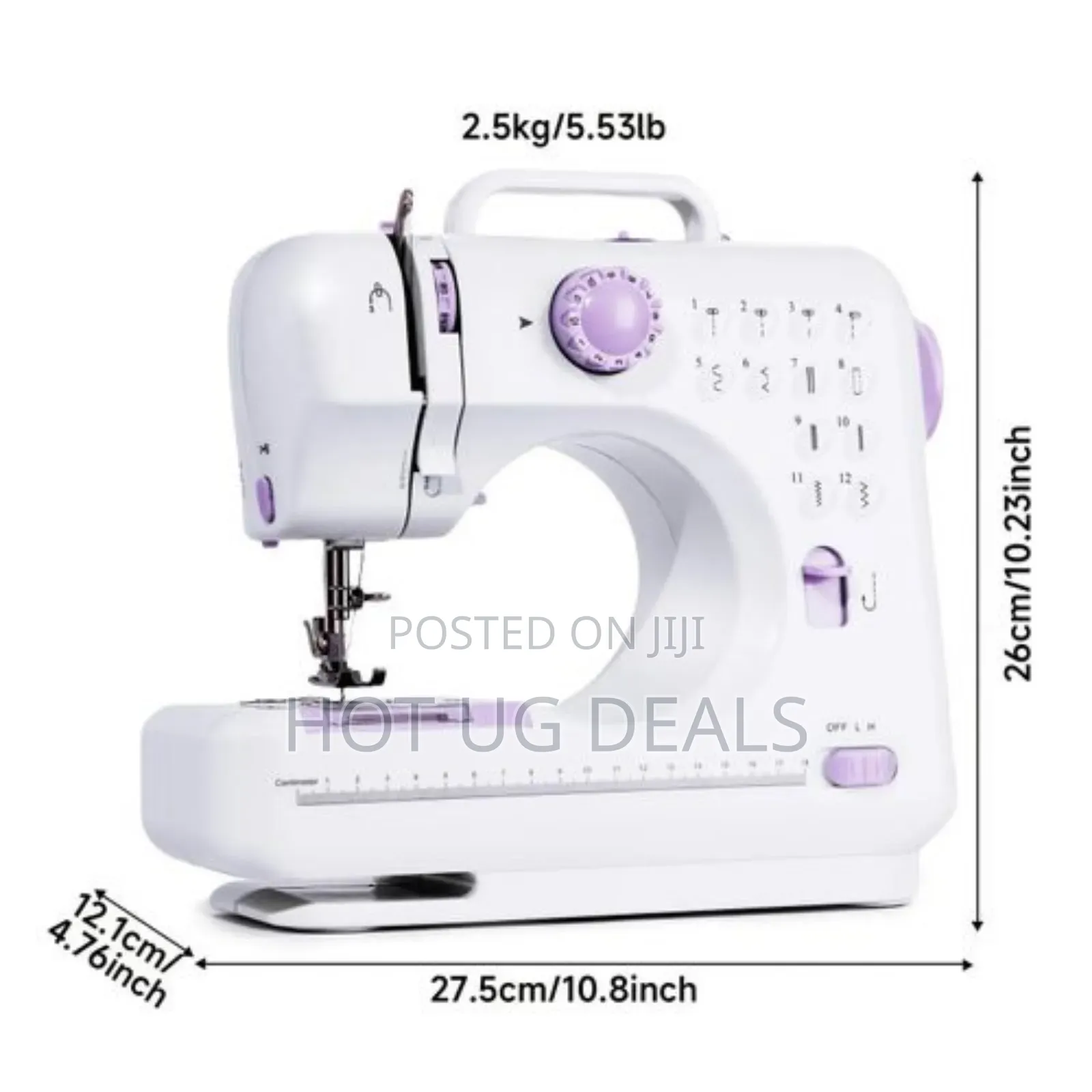 Mini Multifunctional Household Sewing Machine-white