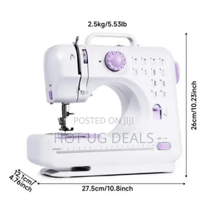Mini Multifunctional Household Sewing Machine-white