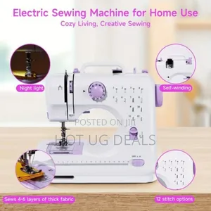 Mini Multifunctional Household Sewing Machine-white