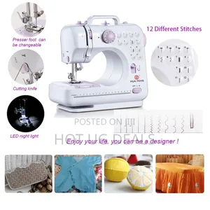 Portable Electric Sewing Machine - Multicolor