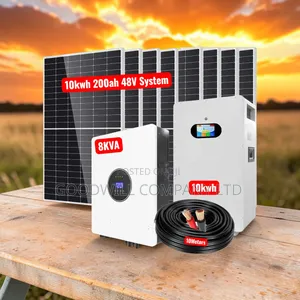 10kwh Lithium Solar System Full Kit (10kwh 200ah 48v, 8kva Hybrid 48v)