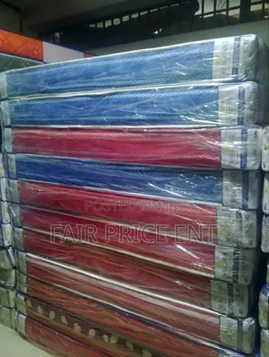 Royal Foam Mattress. 6*6*6inches. Sealed Cover.( Blue)