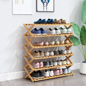 Shoe Rack,Bamboo Shoe Rack 6 Tier