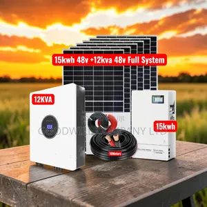 15kwh Lithium Solar System Full Kit (15kwh 48v 12kva Hybrid 48v)