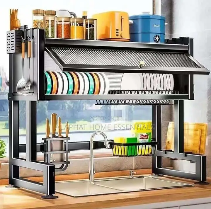 Over-the-Sink Dust Proof Dish Drying Rack
