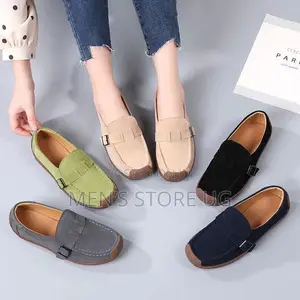 Classic Ladies Suede Moccasins Loafers