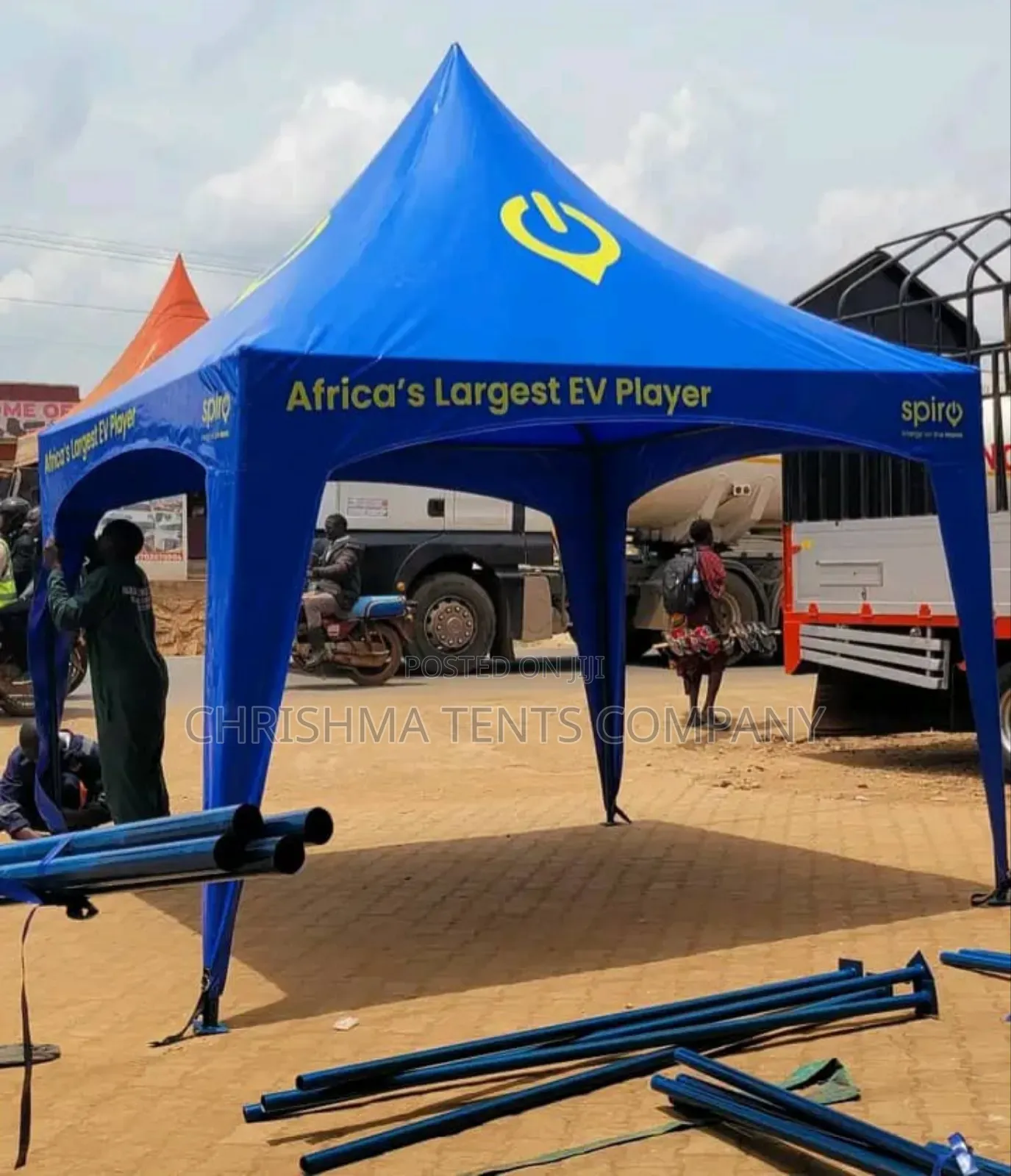 3x3m Tent in Blue Color