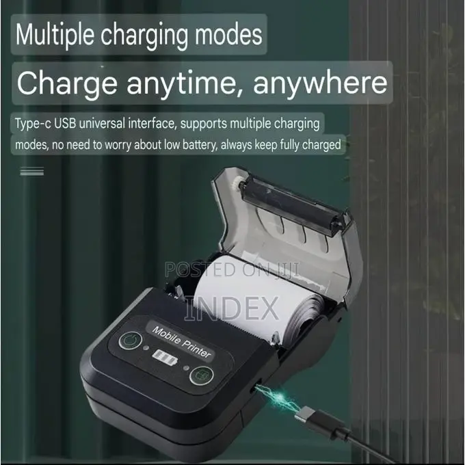 Yd589 Portable Thermal Receipt Printer 58mm Bluetooth