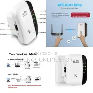 2.4g Wifi Repeater 300mbps Rj45 Port Network Extender Remote Router