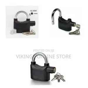 Kinbar Loud Alarm on Intruder Touch Padlock - Black