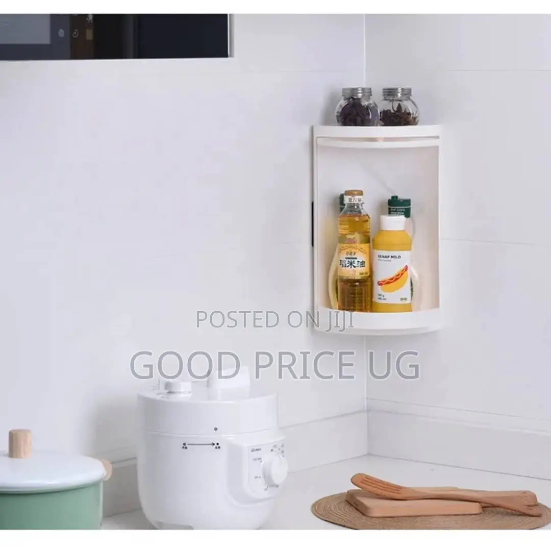 Rotating Bathroom Corner Storage Rack