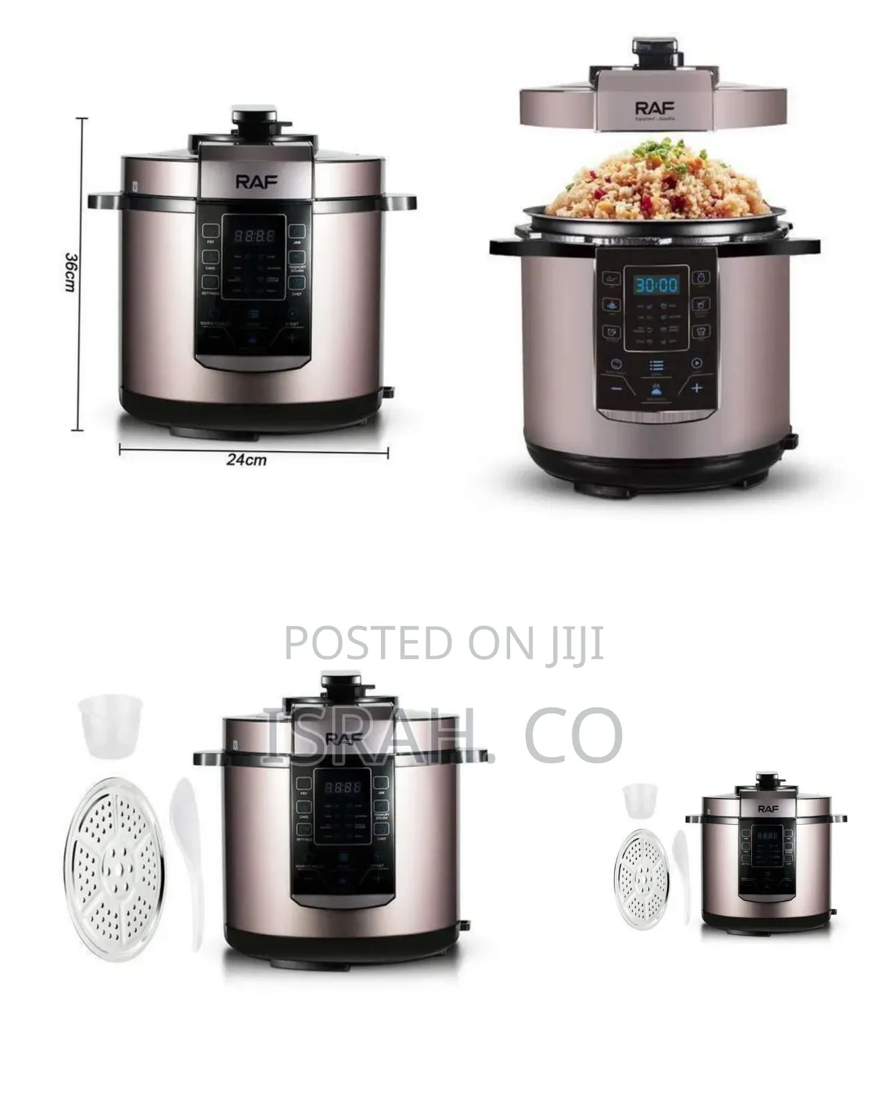 Raf Multi-Function Electric Pressure Cooker - Multicolor