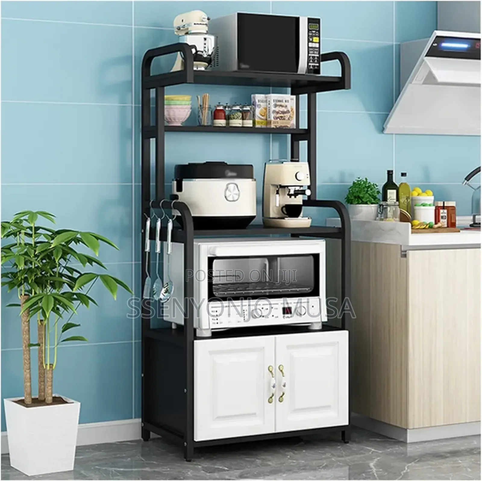 Kitchen Rack - 3-tier Storage Shelf For Cookware, Utensils