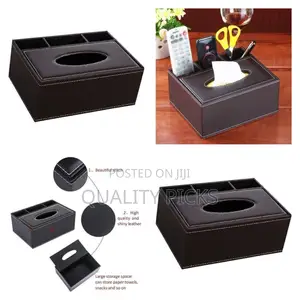Leather Tissue Box.