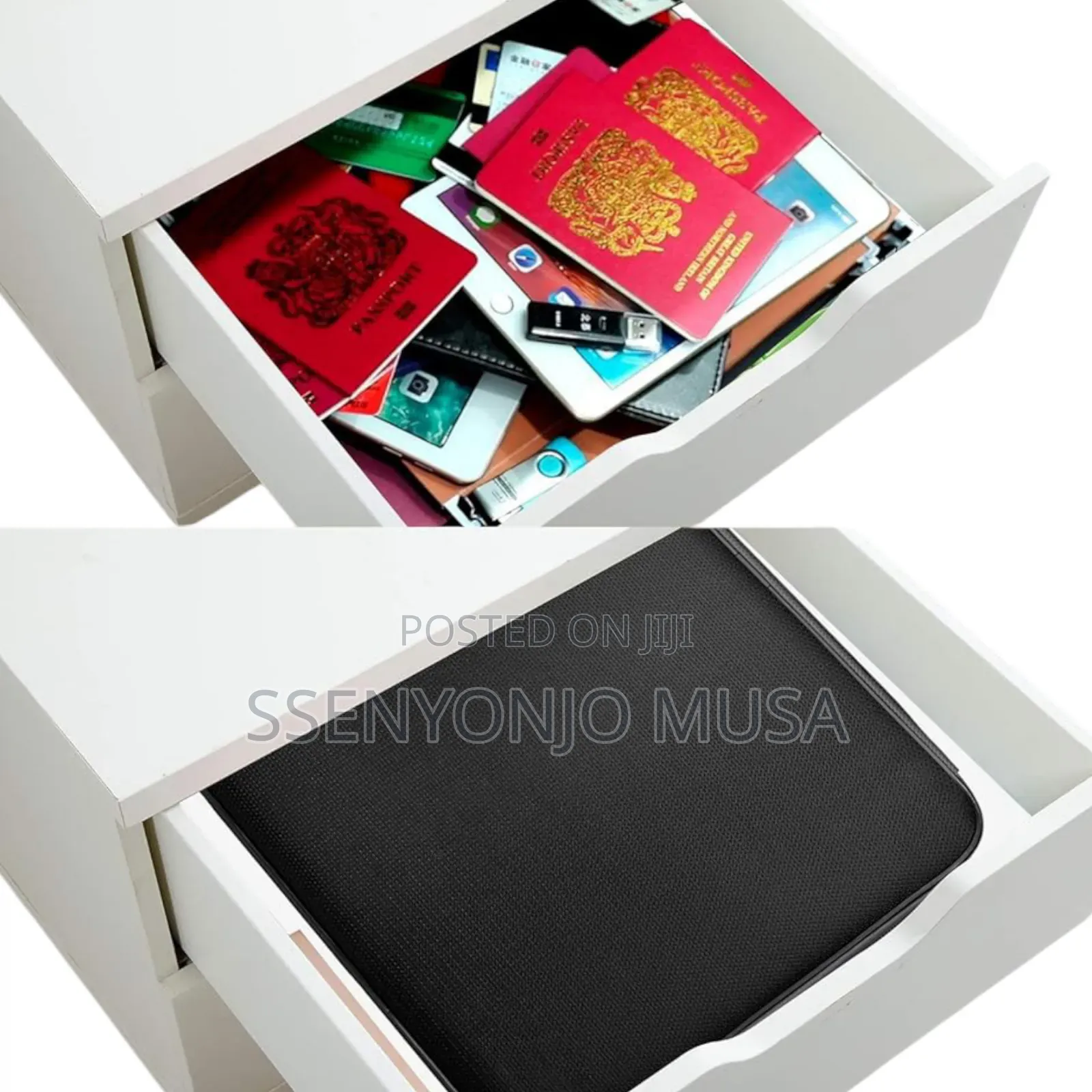 Document Bag Fireproof Organizer With Lock – Portable File Storage.