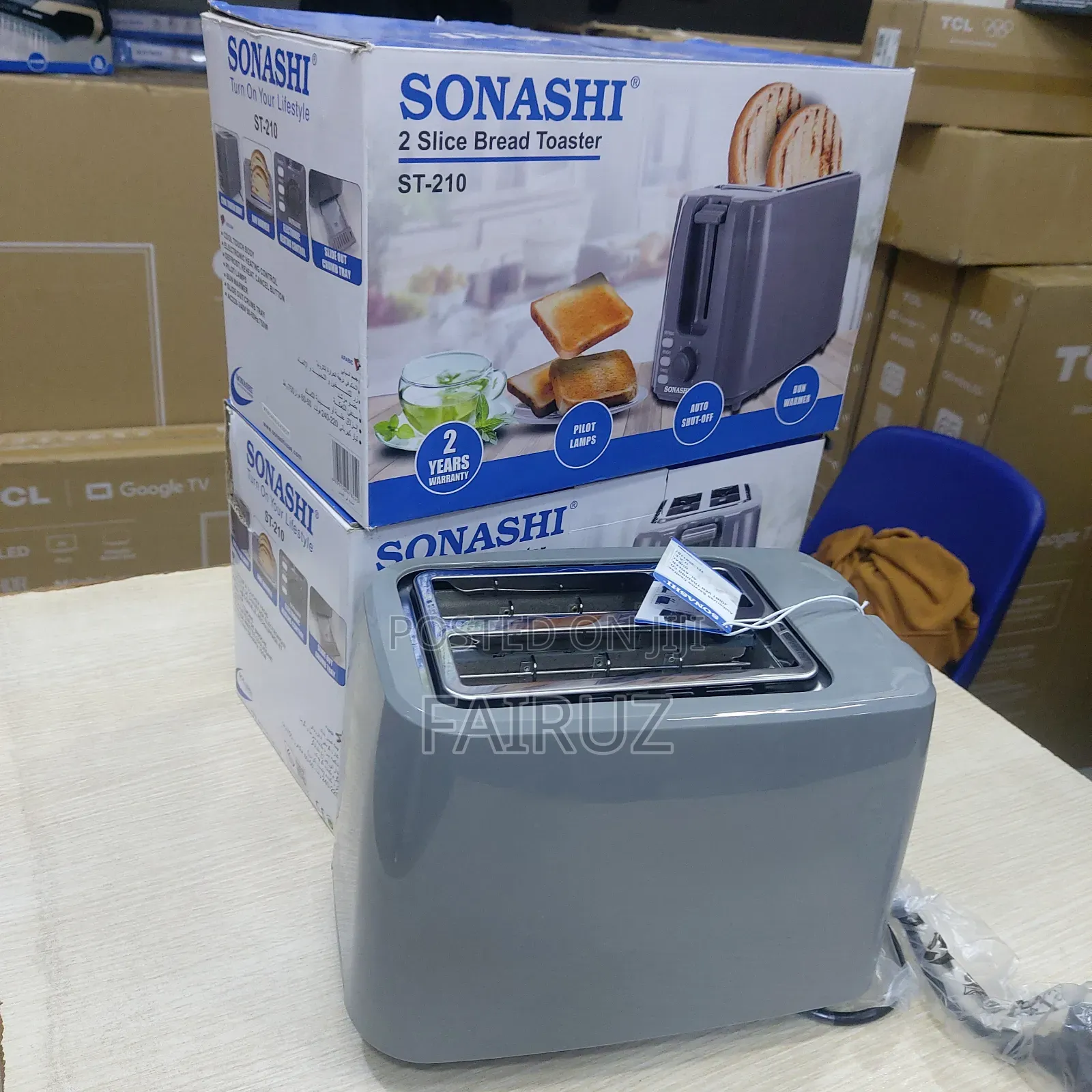 2 Slice Bread Toaster Sonashi