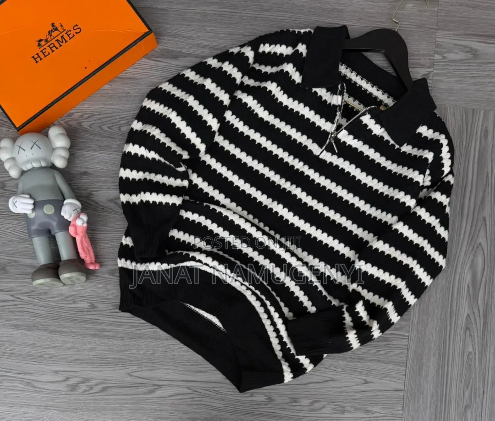 Small Striped Zipped Sweaters