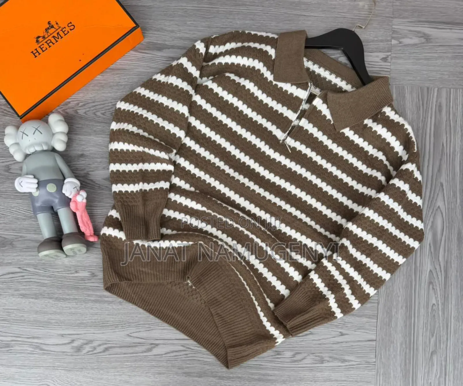 Small Striped Zipped Sweaters