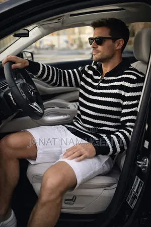 Small Striped Zipped Sweaters