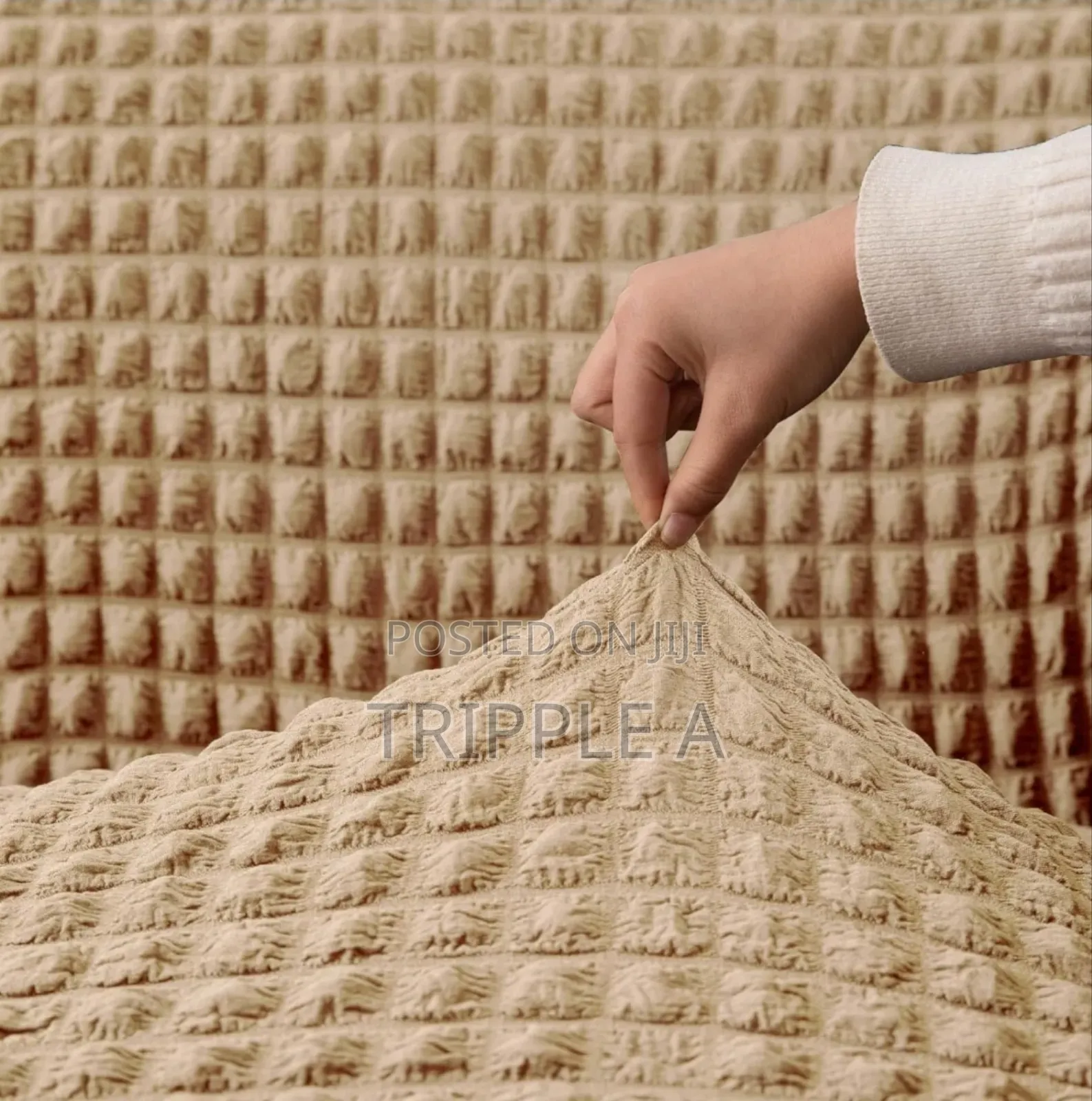 3:1:1 Khaki Seater Elastic Sofa Covers