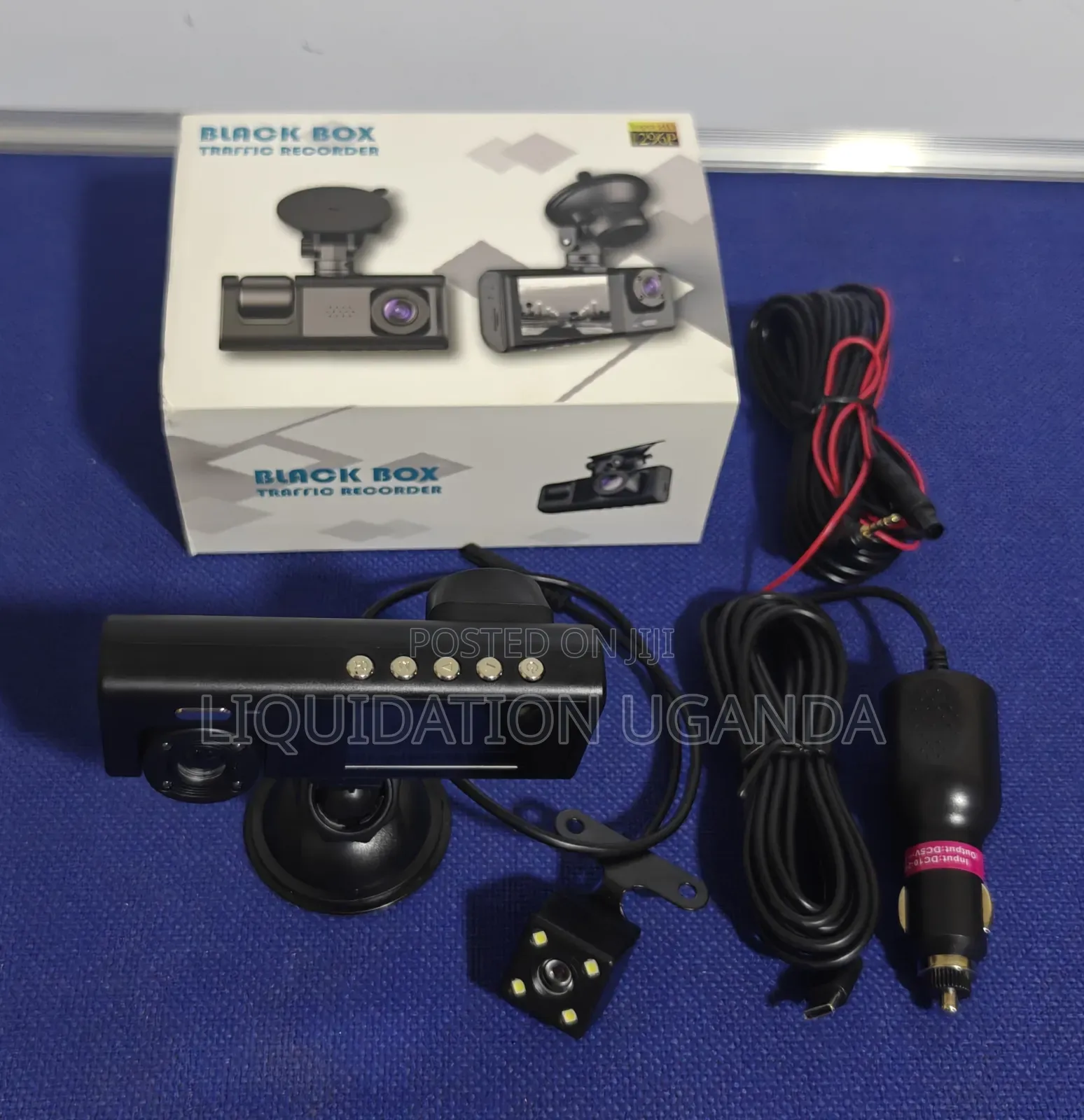 Dash Cam (Front, Rear Inside Cameras + Memory Card Support) –