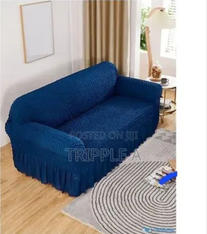 3:2:1 Navy Blue Six Seater Elastic Sofa Cover