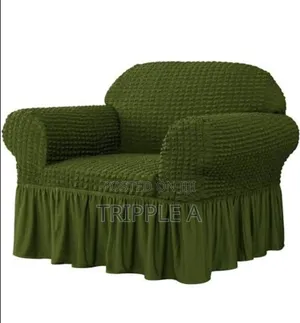 3:2:1 Green Six Seater Elastic Sofa Covers