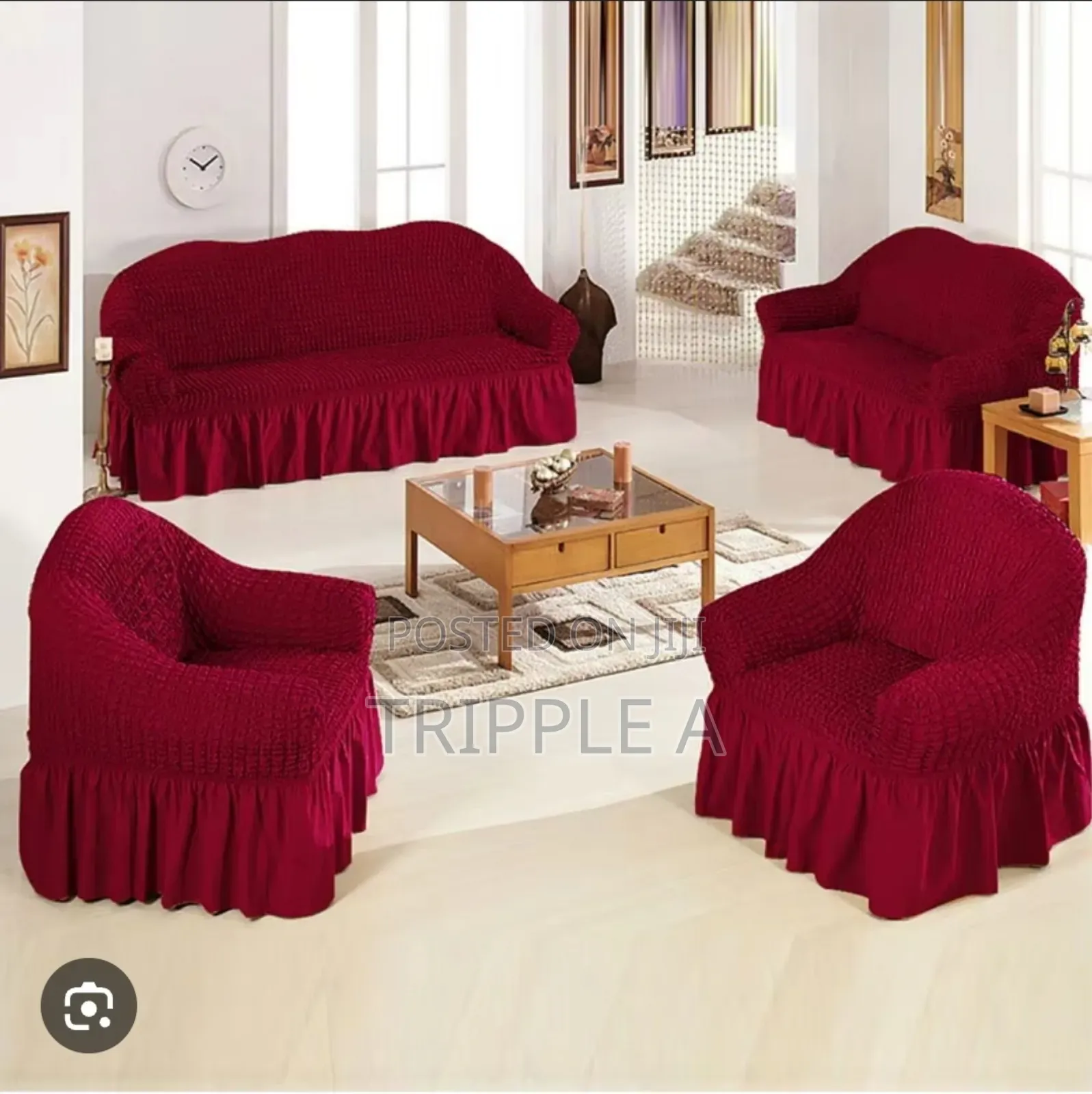 3:2:1:1 Sofa Cover Set ( 7 Seater)