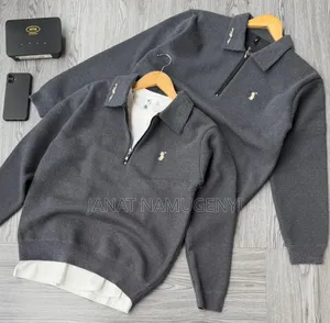 Plain Colored Zipped Sweaters Available
