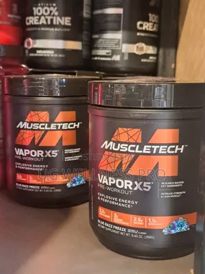 Vapor X5 Explosive Energy Pumps, Zero Jitters Pre-Workout Blue Razz