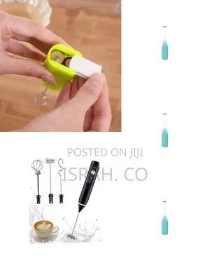 Handheld Electric Milk Frother and Beverage Mixer - Multicolor
