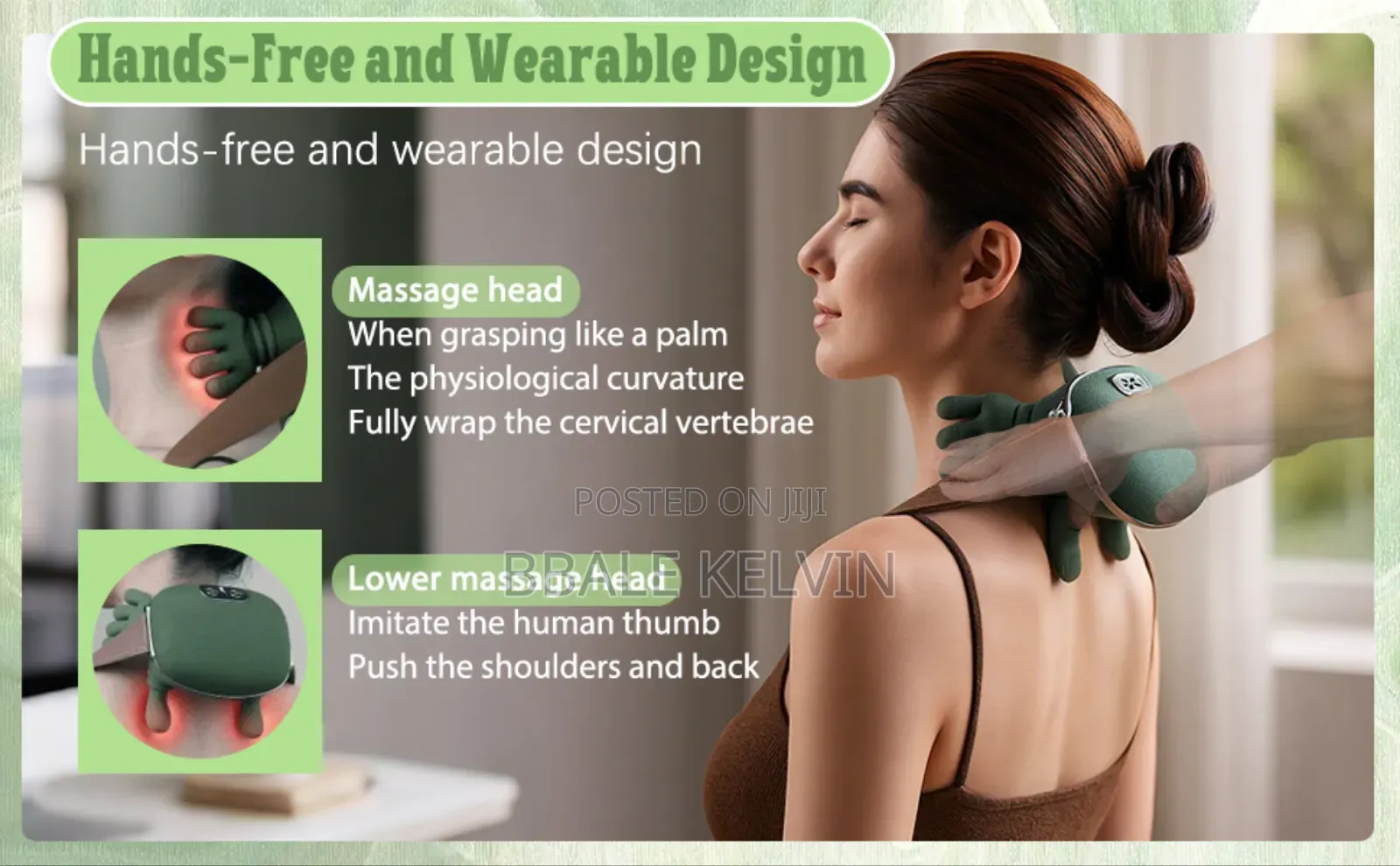 Real Hand Bionic Full Body Heated Massager, Neck and Back Massager