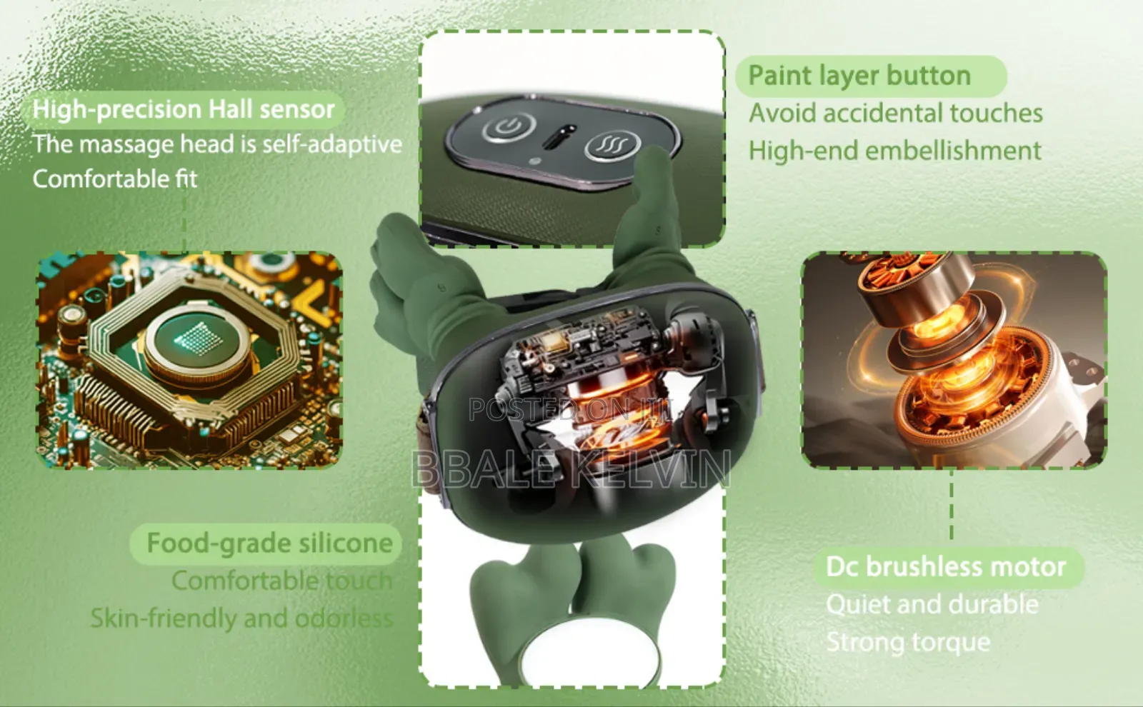 Real Hand Bionic Full Body Heated Massager, Neck and Back Massager