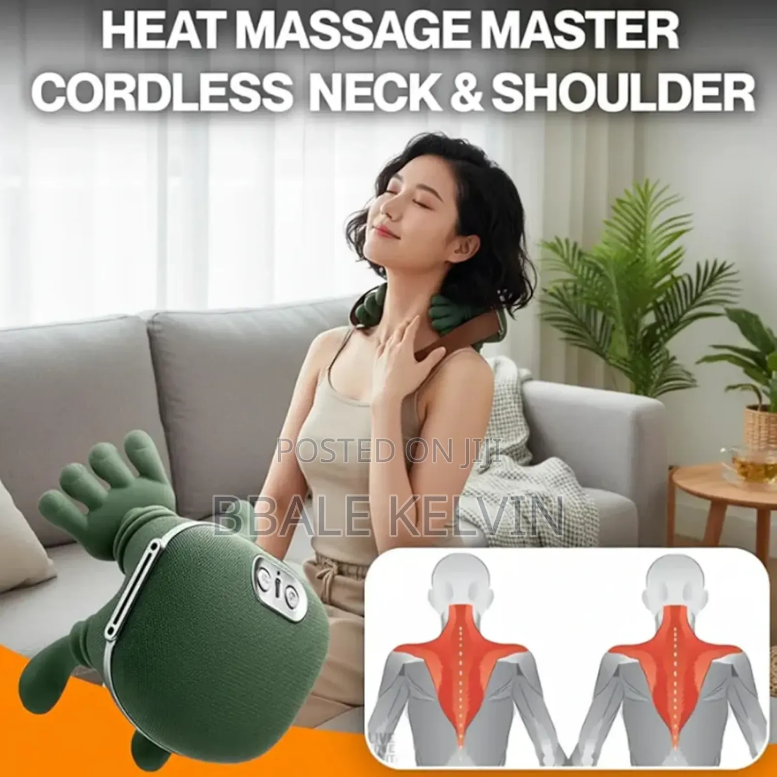 Real Hand Bionic Full Body Heated Massager, Neck and Back Massager