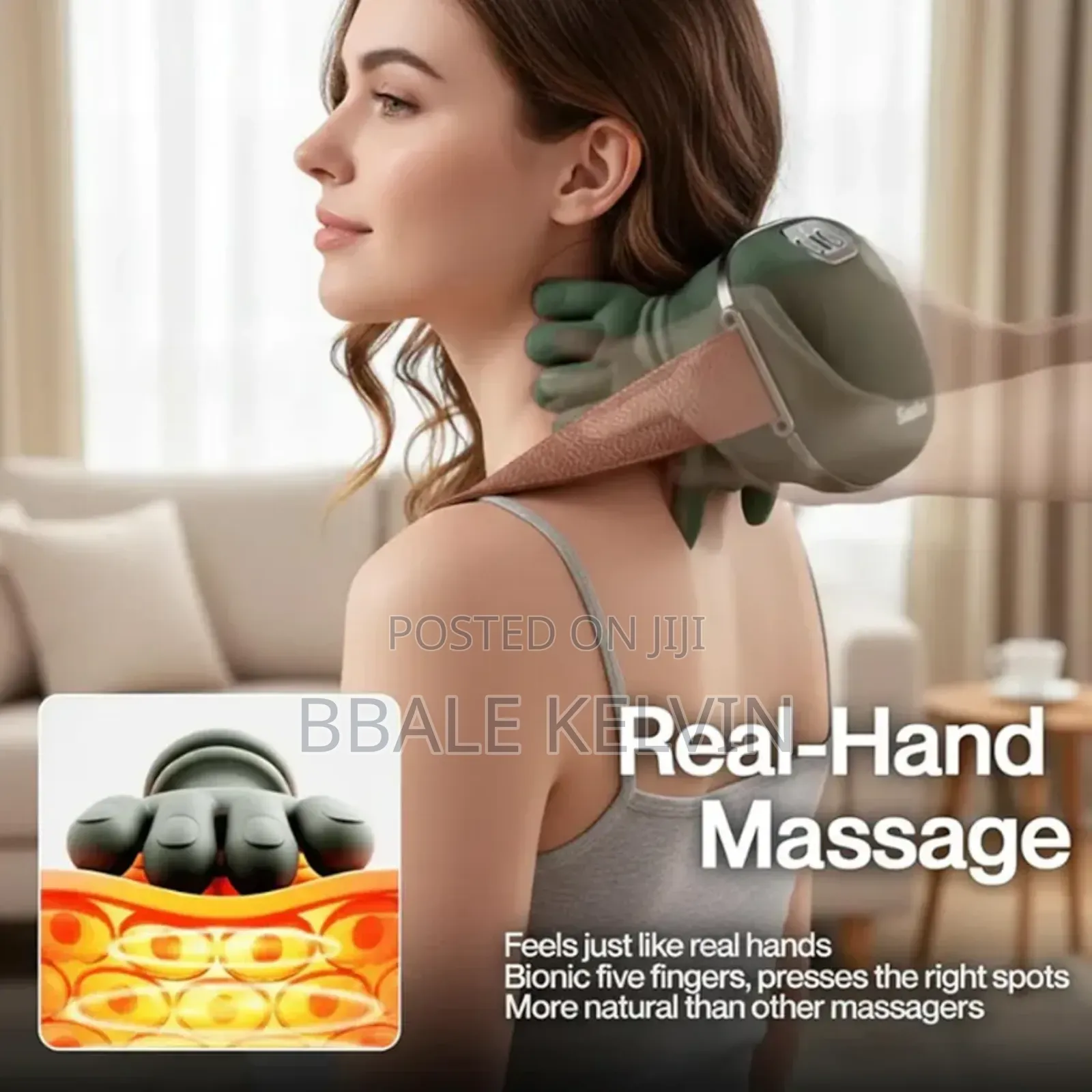 Real Hand Bionic Full Body Heated Massager, Neck and Back Massager