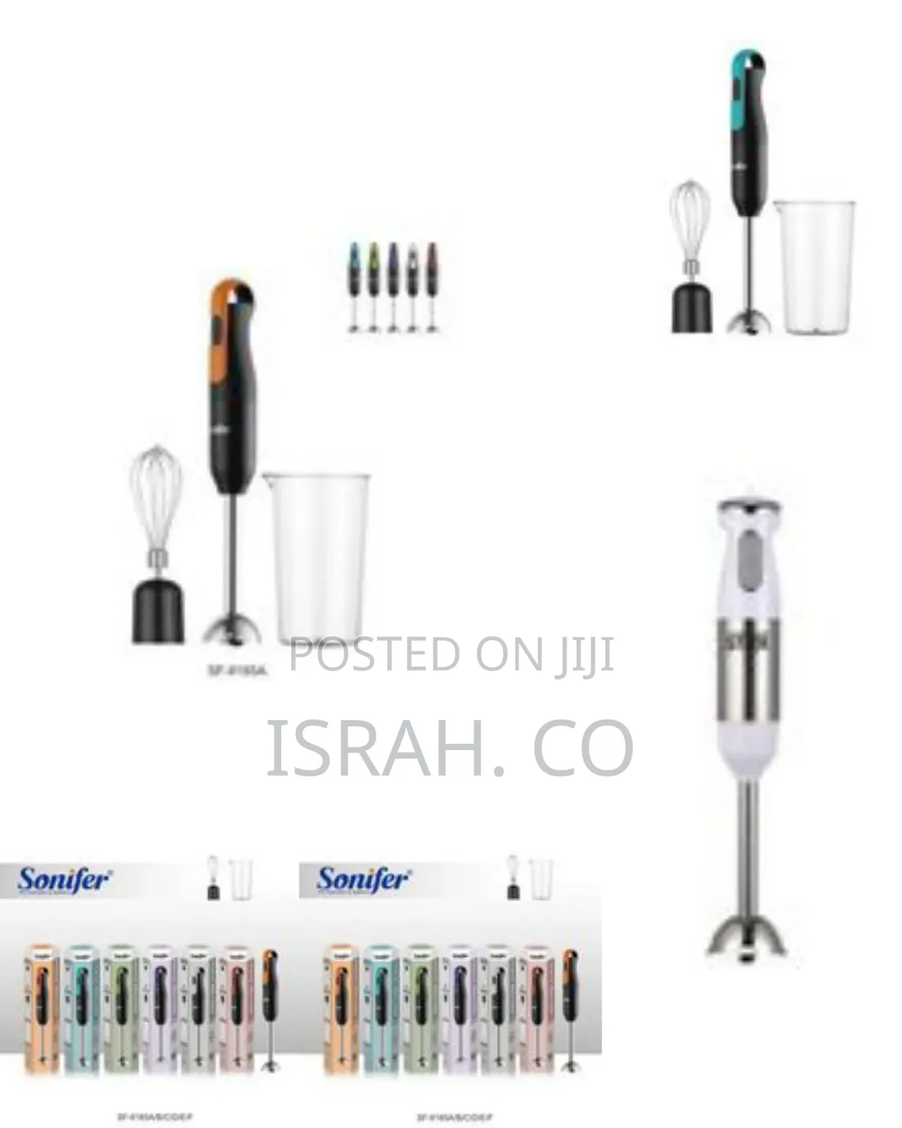 Versatile Hand Blender and Immersion Mixer Set - Multicolor