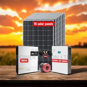 25kwh Lithium Solar System Full Kit(25kwh500ah 48v 10kva 48v Hybrid)