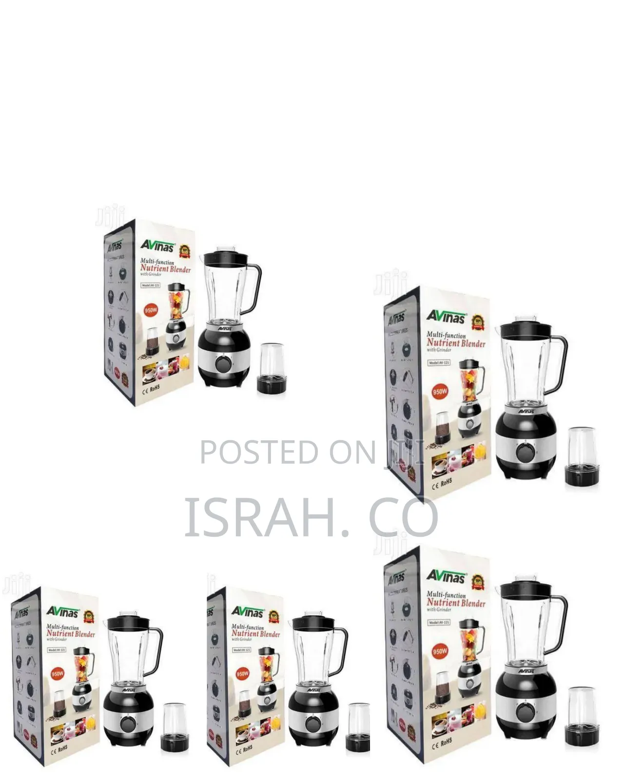 Avinas Multi-Function Blender and Food Processor System - Multicolor