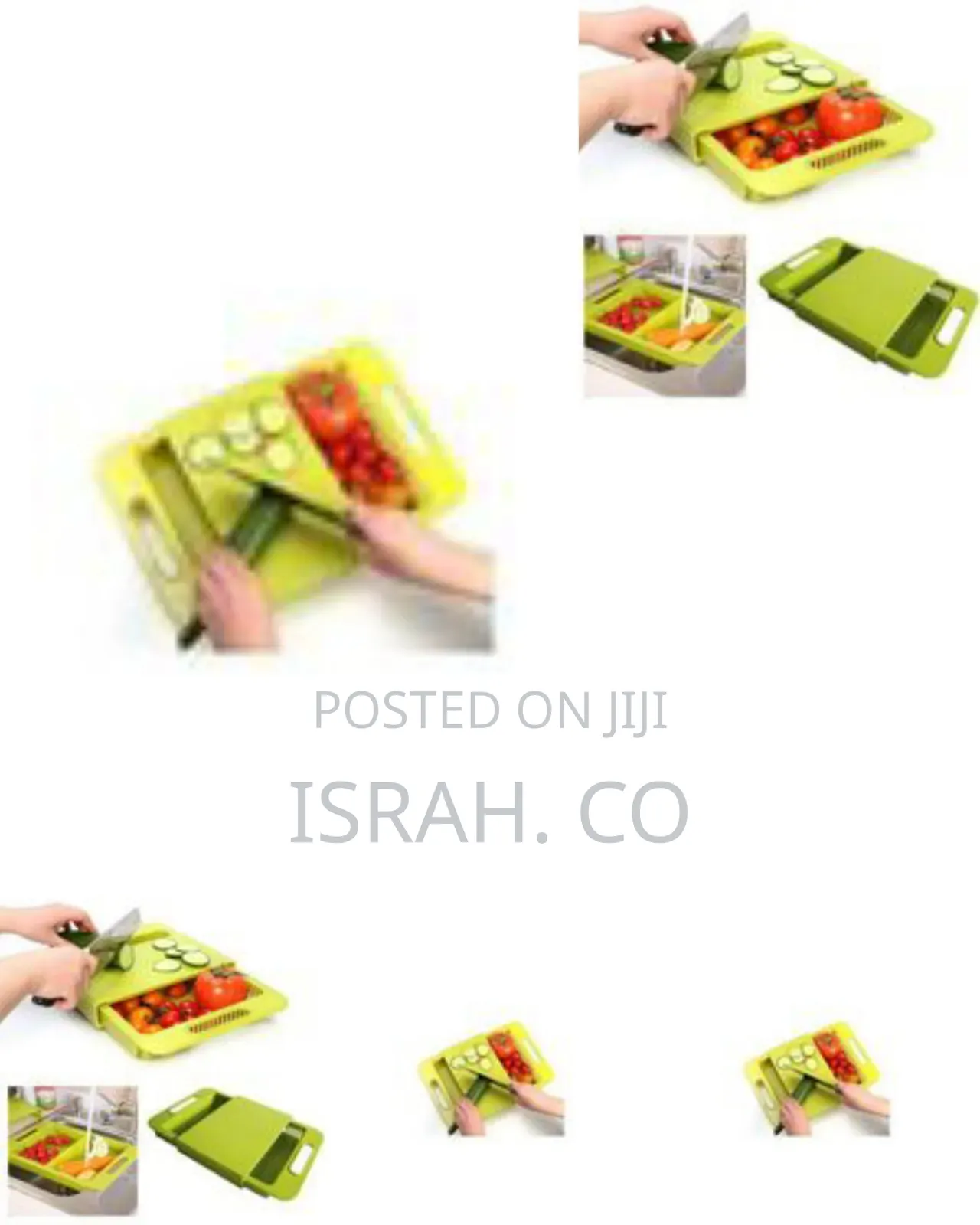 Over-the-Sink Chopping Board With Integrated Strainer - Multicolor