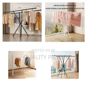 X-Shaped Foldable Clothes Drying Rack/ Stand