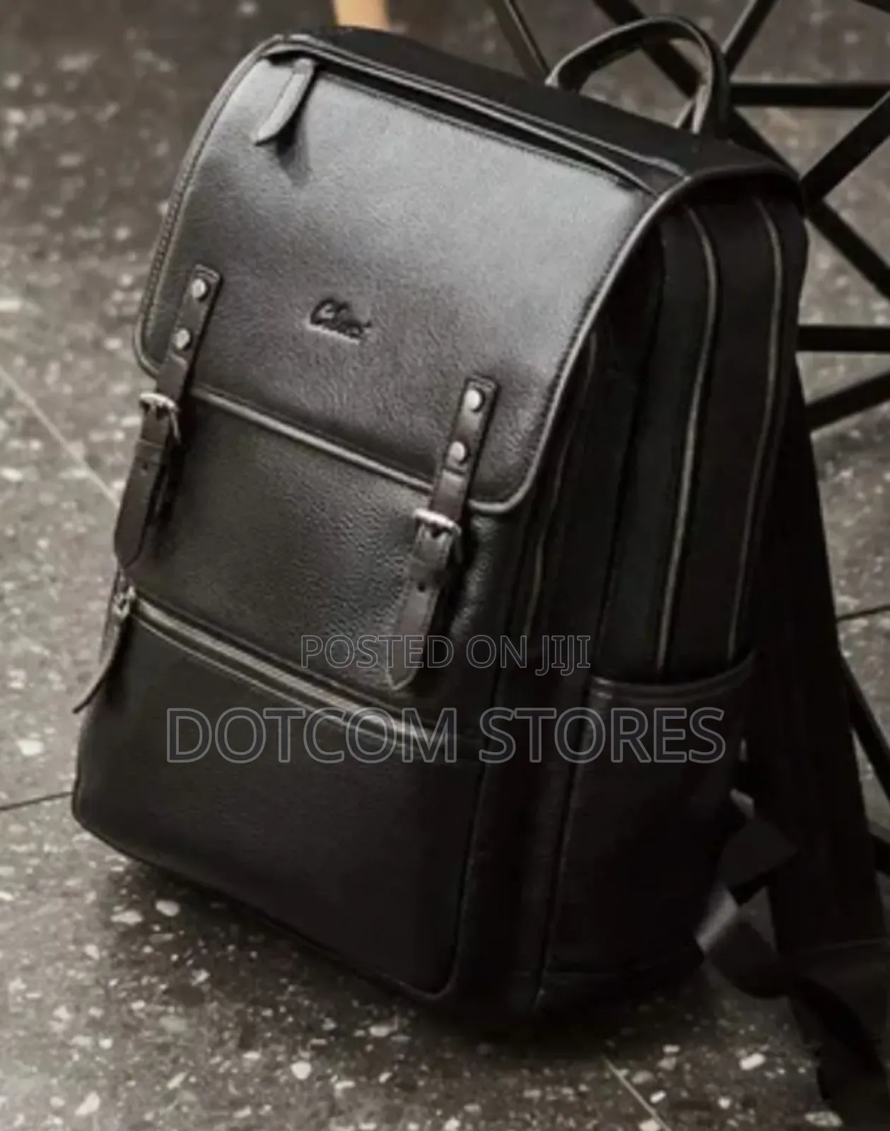 Cluci Men's Genuine Leather Backpack